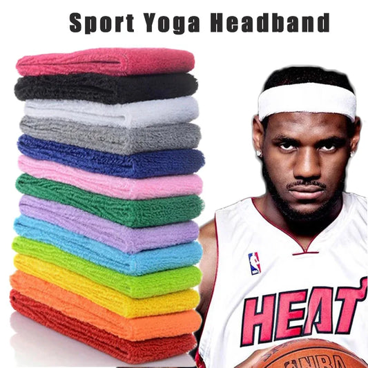 Cotton Sports Yoga Headband for Men Women Unisex